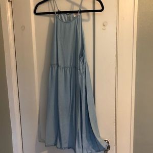 Flowy denim sun dress